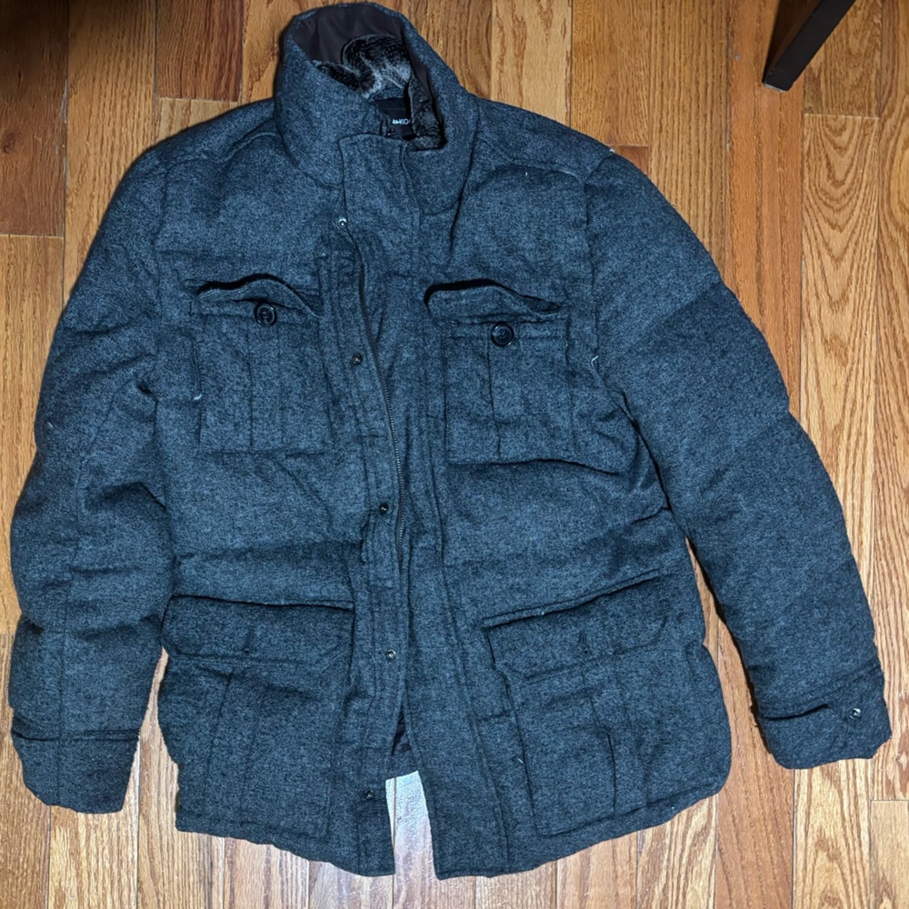 Michael Kors Charcoal Fur-Lined Jacket